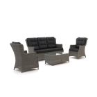 Intenso Milano Sessel-Sofa Lounge-Set 5-Sitzer 4-teilig