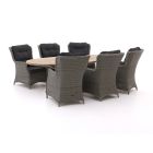 Intenso Milano/ROUGH-Y Ellips 240 cm Gartentisch Lounge-Set 7-teillig