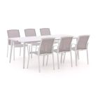 Bellagio Dranera/Sora 220 cm Gartenmöbel-Set 7-teilig stapelbar