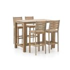 ROUGH-S/ROUGH-X 135 cm Gartenbar-Set 5-teilig