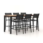 Bellagio Roma/Linosa 225 cm Gartenbar-Set 7-teilig