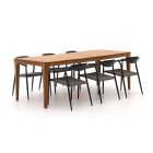 Manifesto Cavone/Bruca 220 cm Gartenmöbel-Set 7-teilig stapelbar