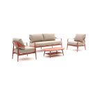 Bellagio Valli Sessel-Sofa Lounge-Set 4-teilig