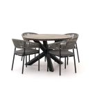 Bellagio Nova Siri/ROUGH-Y ø 120 cm Gartenmöbel-Set 5-teilig stapelbar