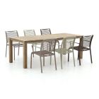 Apple Bee Hawaii/ROUGH-S 220 cm Gartenmöbel-Set 7-teilig stapelbar