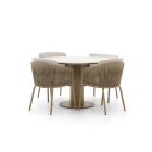 Hartman Sevilla/Girona ø  120 cm Gartenmöbel-Set 5-teilig