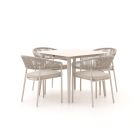 Bellagio Nova Siri/Sora 90 cm Gartenmöbel-Set 5-teilig stapelbar