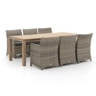 Forza Barolo/ROUGH-S 220 cm Gartenmöbel-Set 7-teilig