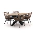 Intenso Asti/Rough-Y Ellips 200 cm Gartenmöbel-Set 5-teilig