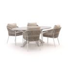 Bellagio Mineo/Induno Ellips 200 cm Gartenmöbel-Set 5-teilig