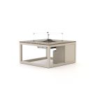Cosiraw Lounge Feuertisch 100x100x55 cm