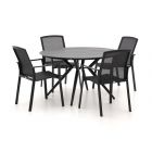 Bellagio Dranera/Sora ø 127 cm Gartenmöbel-Set 5-teilig stapelbar