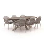 Bellagio Cupello/ROUGH-Y Ellips 240 cm Gartenmöbel-Set 7-teilig