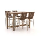 Bellagio Caronia/ROUGH-X 135 cm Gartenbar-Set 5-teilig stapelbar