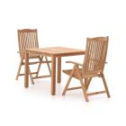 Sunyard Veronica/Liverpool 90 cm Gartenmöbel-Set 3-teilig verstellbar - Teakholz