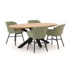 Hartman Delphine/Stephanie 200 cm Gartenmöbel-Set 5-teilig