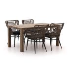 Intenso Busso/ROUGH-S 160 cm Gartenmöbel-Set 5-teilig