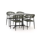 Manifesto Belpasso/Canzo 120 cm Gartenmöbel-Set 5-teilig klappbar stapelbar