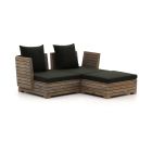ROUGH-B Chaiselongue Lounge-Set 3-teilig