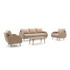 Intenso Suzzara/ROUGH-K Sessel-Sofa Lounge-Set 4-teilig