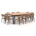 Manifesto Belpasso/Linosa 240x160 cm Gartenmöbel-Set 11-teilig stapelbar
