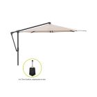 Glatz Sunwing Casa Ampelschirm ø 300 cm - Taupe -Aluminium - (151) (inkl. Terra Easyfoot) (inkl. Schutzhülle)