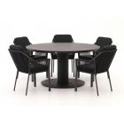 Tierra Outdoor Liv/La Fonte ø 150 cm Gartenmöbel-Set 6-teilig stapelbar