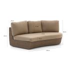 Intenso Santa Ninfa Lounge Element linker Arm 184,5 cm