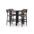 Bellagio Fidenza 80 cm Gartenbar-Set 5-Teilig