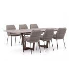 SUNS Punta/Palermo 240 cm Gartenmöbel-Set 7-teilig