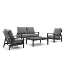 Tierra Outdoor Musone/Flip-Up Sessel-Sofa Lounge-Set 4-teilig 4-Sitzer verstellbar
