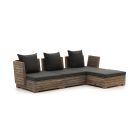 ROUGH-B Chaiselongue Lounge-Set 4-teilig