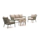 Manifesto Celante/ROUGH-K Sessel-Sofa Lounge-Set 5-Sitzer 5-teilig
