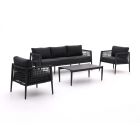 Manifesto Salera Sessel-Sofa Lounge-Set 4-teilig