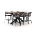 Bellagio Nova Siri/ROUGH-Y Ellips 240 cm Gartenbar-Set 7-teilig