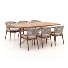 Bellagio Brasimone/Induno dänisch oval 240 cm Gartenmöbel-Set 7-teilig stapelbar