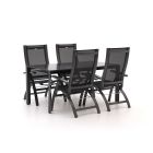 Hartman Primo/Sestino 160 cm Gartenmöbel-Set 5-Teilig verstelbaar