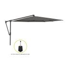 Glatz Sunwing Casa Ampelschirm 270x270 cm - Anthrazit -Aluminium - (155) (inkl. Terra Easyfoot) (inkl. Schutzhülle)