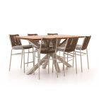 Bellagio Caronia/Induno Dänisch oval 220 cm Gartenbar-Set 7-teilig stapelbar