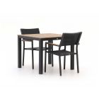 Bellagio Roma/Fidenza 90 cm Gartenmöbel-Set 3-teilig stapelbar