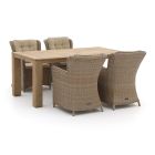 Intenso Milano/ROUGH-X 180 cm Gartenmöbel-Set 5-teilig