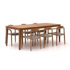 Bellagio Berbaro/Bruca 220 cm Gartenmöbel-Set 7-Teilig Stapelbar