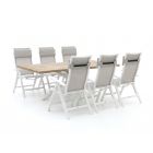 Bellagio Lugo/Montorio 220 cm Gartenmöbel-Set 7-teilig verstellbar