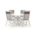 Bellagio Lugo/Lodola ø 130 cm Gartenmöbel-Set 5-teilig verstellbar