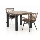 Intenso Asti/ROUGH-S 90 cm Gartenmöbel-Set 3-teilig