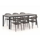 Manifesto Belpasso/Menzano 220 cm Gartenmöbel-Set 7-teilig stapelbar