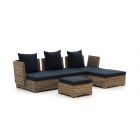 ROUGH-B Chaiselongue Lounge-Set 5-teilig