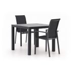 Forza Centallo/Fidenza 90 cm Gartenmöbel-Set 3-teilig stapelbar