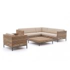 ROUGH-D Ecklounge-Set 5-teilig 6-Sitzer