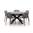 Forza Ripi/Fidenza ø 149 cm Gartenmöbel-Set 6-teilig stapelbar